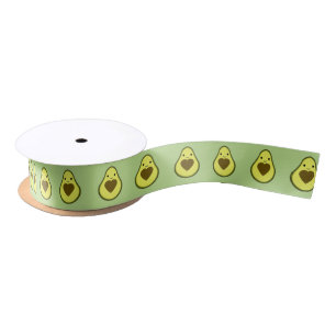 Ruban En Satin Avocat mignon d'amour d'avocat avec un puits de