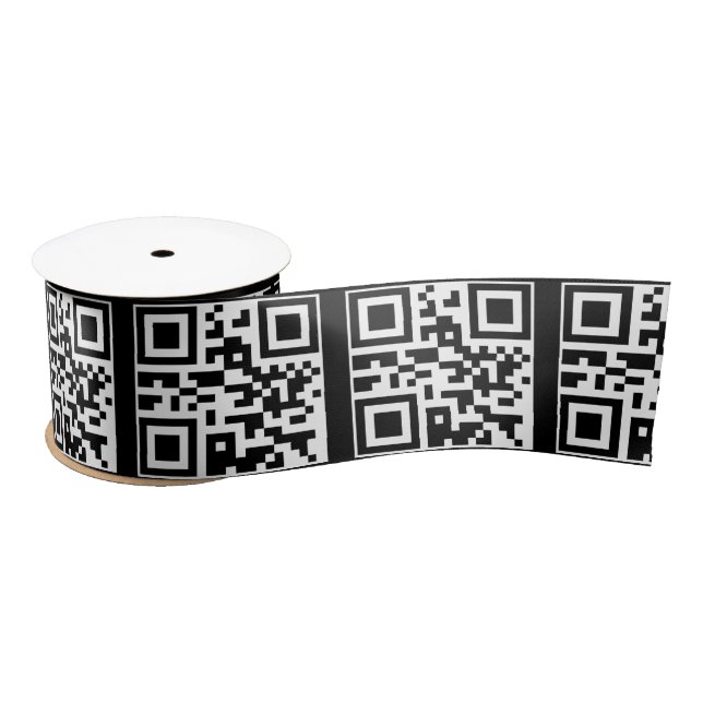 Ruban En Satin Avoir un bon code QR de jour (Bobine)