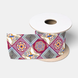 Ruban En Satin Azulejos Carreaux géométriques avec torsion CG