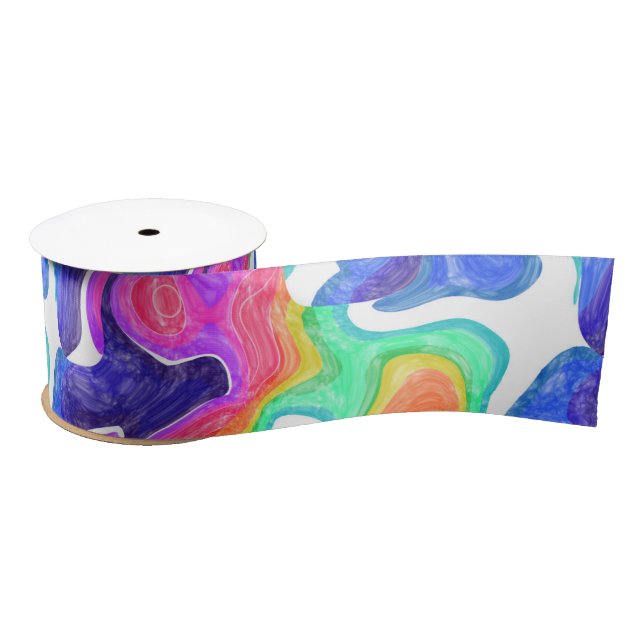 Ruban En Satin Bain Rainbow Swils (Bobine)
