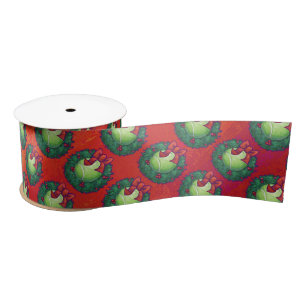 Ruban En Satin Bal de tennis en couronne rouge