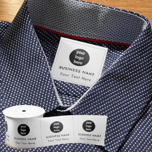 Ruban En Satin Balise de couture du logo de l'entreprise Étiquett