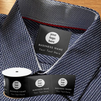 Balise de couture du logo de l'entreprise Étiquett