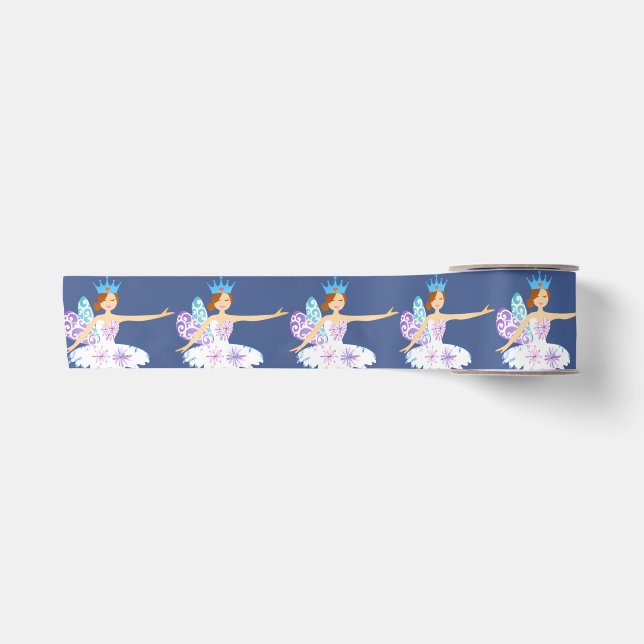 Ruban En Satin Ballerina Bleue d'hiver (Devant)