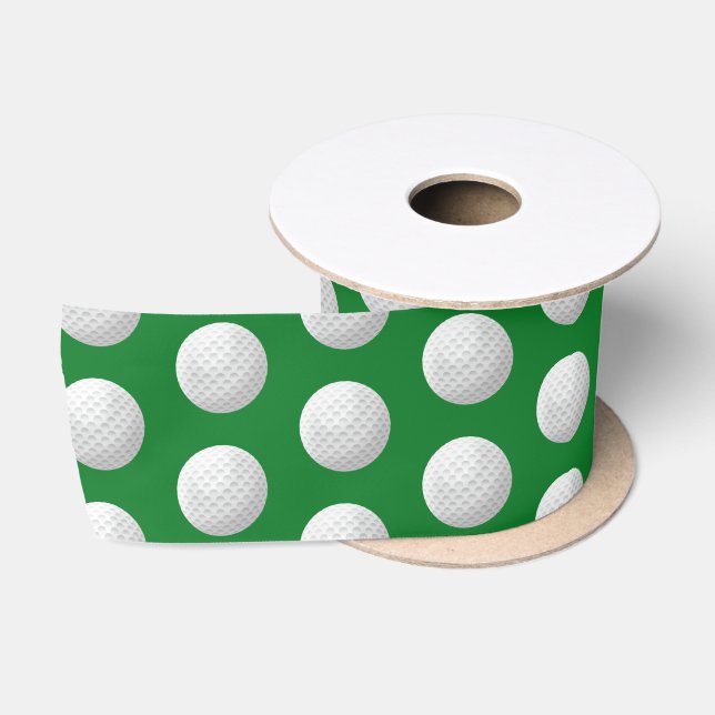 Ruban En Satin Ballons de golf sur Green (Bobine)