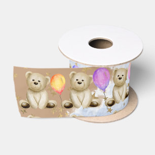 Ruban En Satin Ballons d'ours en peluche ruban 3Satin