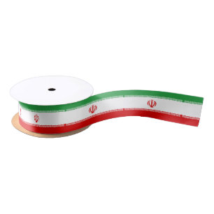 Ruban En Satin Bande du drapeau iranien (persan)