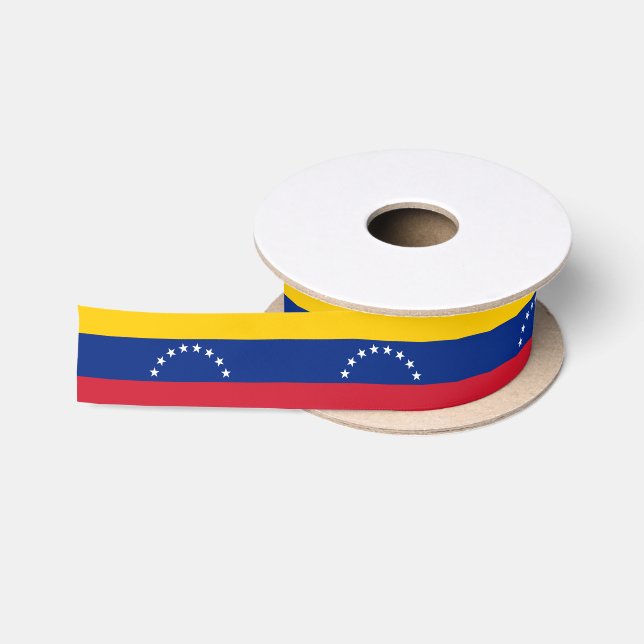 Ruban En Satin Bandera de Venezuela - Drapeau du Venezuela  (Bobine)