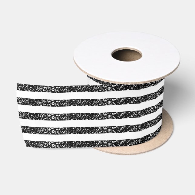 Ruban En Satin Bandes noires (Bobine)