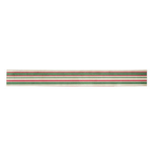 Ruban En Satin Bandes rouges blanches vertes