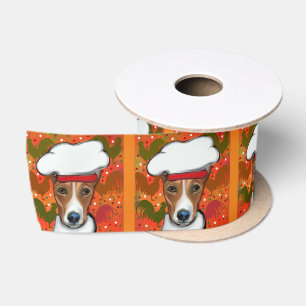 RUBAN EN SATIN BASENJI