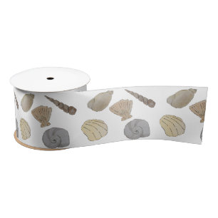 Ruban En Satin Beach Art Watercolor Sea Shells