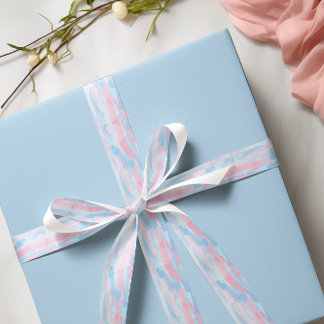 Ruban En Satin Bébé rose & bleu Joyeux Fête des Mères Brosse