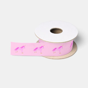 Ruban En Satin Bébé rose jolie fille Unicorn Motif