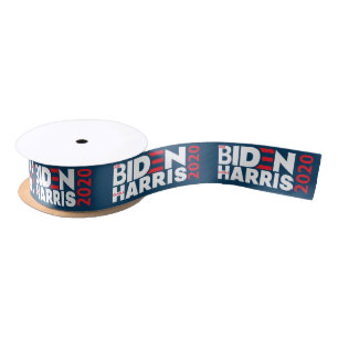 Ruban En Satin Biden / Harris 2020 Campagne électorale Grossgrain