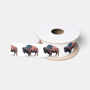 Ruban En Satin Bison de Buffalo américain