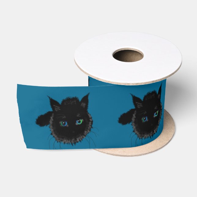 Ruban En Satin Black Cats Satin Ruban Vos Couleurs (Bobine)