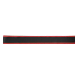 Ruban En Satin Black & Red Stripes Cadeau Noël Satin ruban