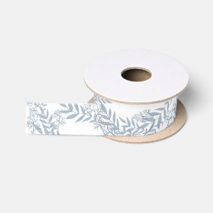 Ruban En Satin Bleu clair Dusty Mariage Botanique Vintage