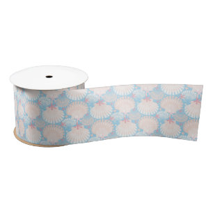 Ruban En Satin Bleu de Noël côtier  