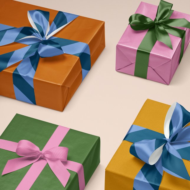 Ruban En Satin Bleu et noir Marine Large Bande (French blue and navy wide angled stripe patterned ribbon for gifts and crafts)