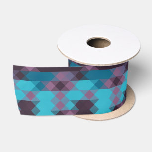 Ruban En Satin bleu paon, violet, bleu topaze et tonnerre
