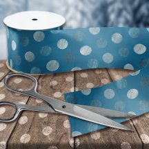 Bleu Pois moderne & élégant Noël