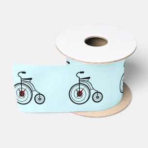 Ruban En Satin Bleu Satin Ruban Vélo - YCustomizable