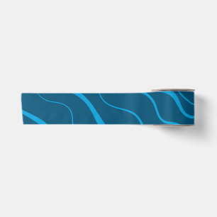 Ruban En Satin Bleu, simple, moderne, cool vague abstraction