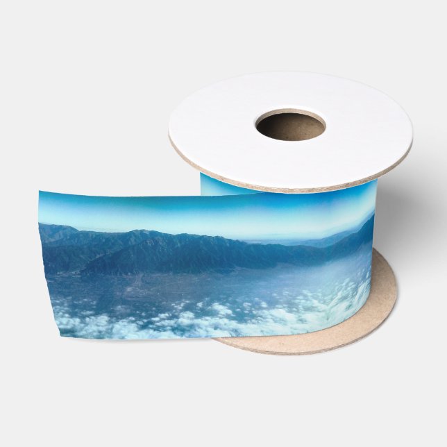 Ruban En Satin Blue Cloudy (Bobine)