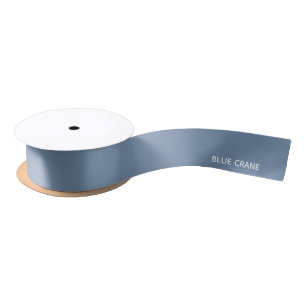 Ruban En Satin Blue Crane bleu color