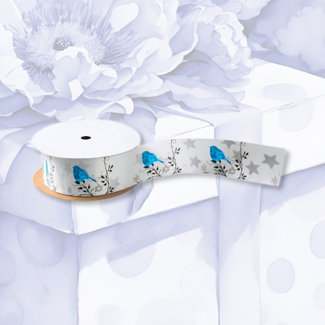 Ruban En Satin Bluebird de bonheur (Créateur téléchargé)