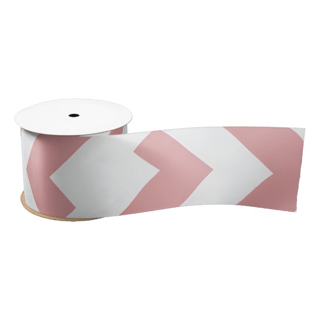 Ruban En Satin Blush Pink Geometric (Bobine)