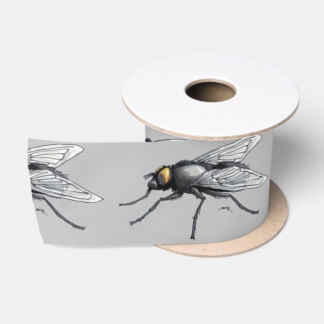 Ruban En Satin bobine de ruban gris Fly Buddy (Bobine)