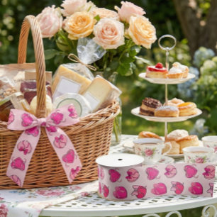 Ruban En Satin Boîte-cadeau cœur à nœud rose Coquette de la Saint