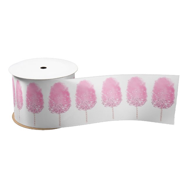 Ruban En Satin Bonbons de coton parties scintillant mignonne cein (Bobine)