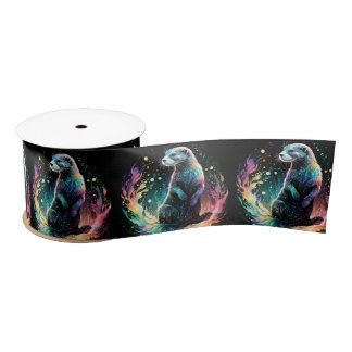 Ruban En Satin Bord Spectrum : Les Otter Glow