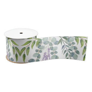 Ruban En Satin Botanique Green Stems Eucalyptus Branches Mariage