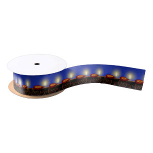 Ruban En Satin Bougies lumineuses de Diwali - ruban