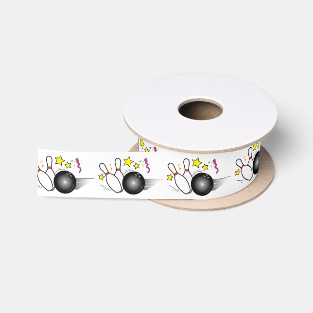 Ruban En Satin Boule et bornes de bowling 1,5 pouces (Bobine)
