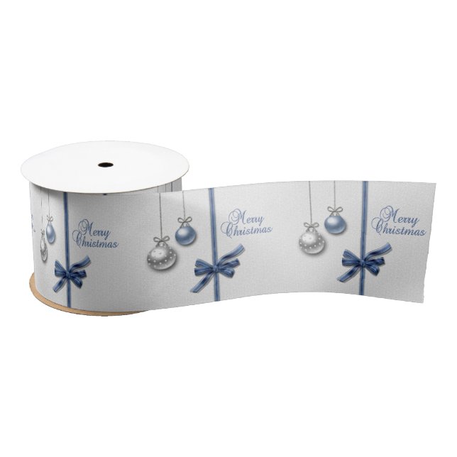 Ruban En Satin Boules élégantes brillantes de Noël (Bobine)