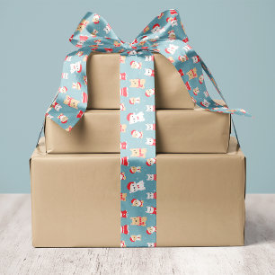 Ruban En Satin Bouvier français Frenchie motif de Noël