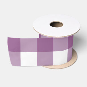 RUBAN EN SATIN BUFFET PURPLE ET BLANC VÉRIFIER SATIN RIBBON
