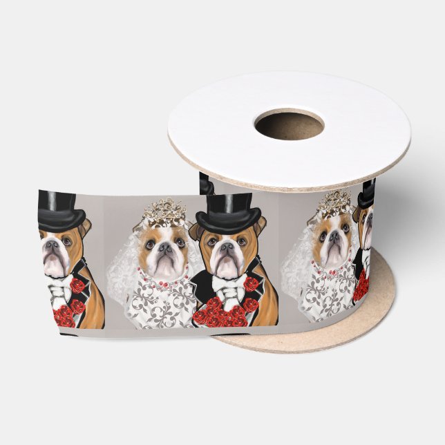 Ruban En Satin Bulldog (Bobine)