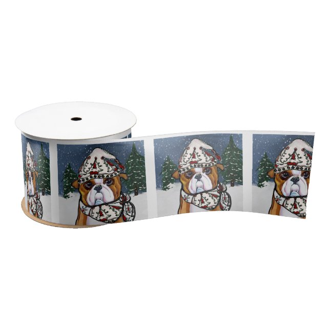Ruban En Satin Bulldog (Bobine)