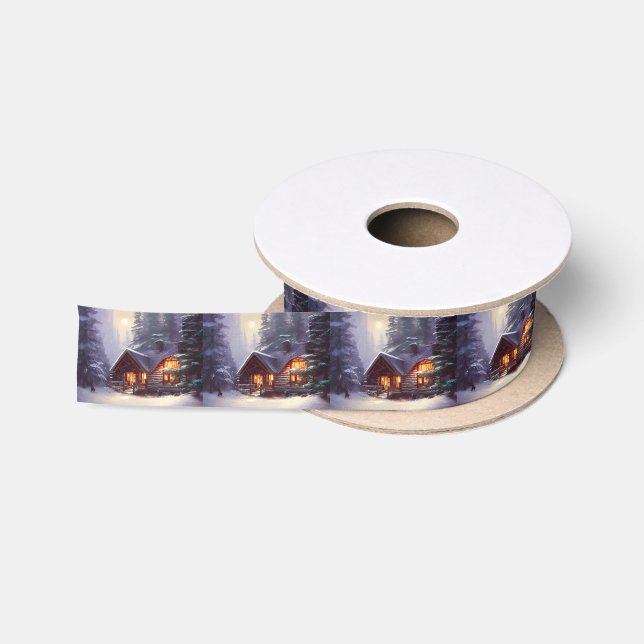 Ruban En Satin Cabine Mystique Rustique De Journal Parmi Les Ever (Bobine)