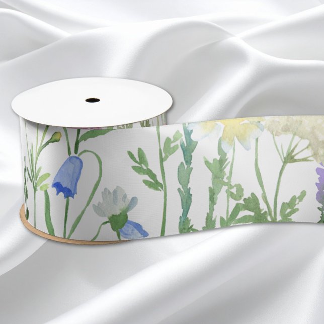 Ruban En Satin Cadeau de fleur sauvage coloré  (Créateur téléchargé)