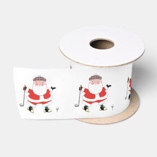 Ruban En Satin Cadeau de golf de Noël