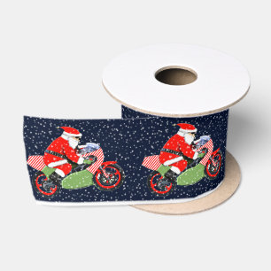 Ruban En Satin Cadeau de Noël de moto Motard de Noël