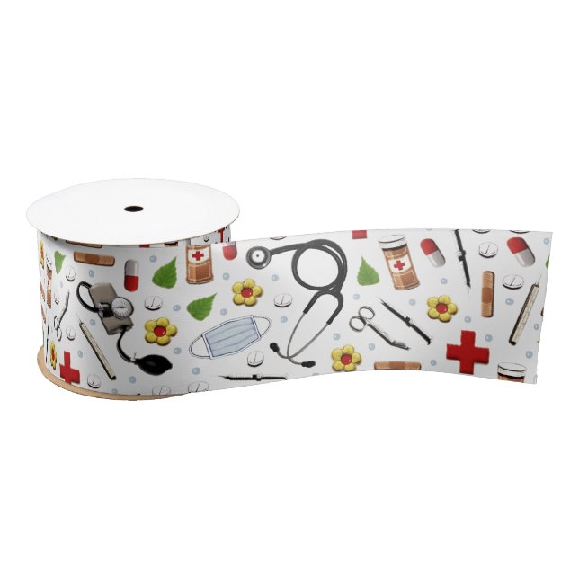 Ruban En Satin Cadeau infirmière (Bobine)